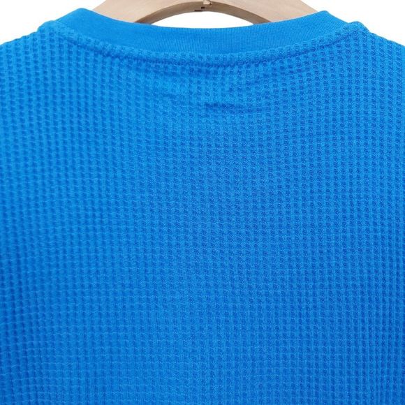 Simply Styled Boys Pullover Top Medium 10/12 Blue Long Sleeve Crew Neck Cotton - Picture 4 of 9